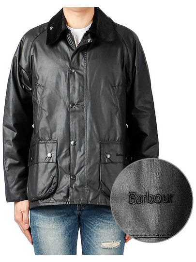 Bedale Wax Half Lined Jacket Black - BARBOUR - BALAAN 2