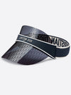 Logo Club V1U Oblique Visor Hat Blue - DIOR - BALAAN 2