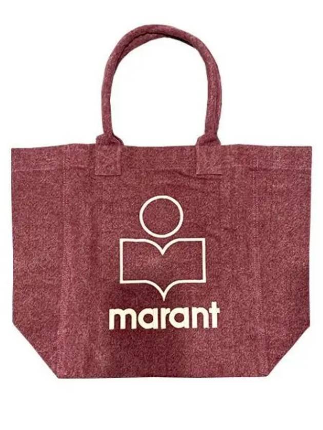 Yenky Logo Washed Cotton Tote Bag Purple - ISABEL MARANT - BALAAN 2