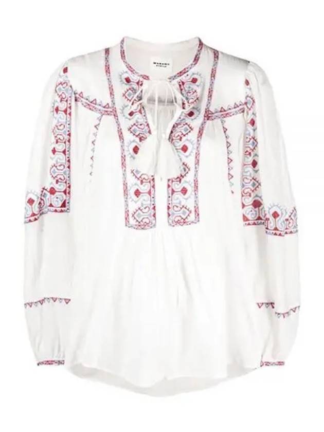 Kiledia Embroidery Blouse White - ISABEL MARANT - BALAAN 2