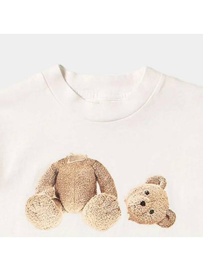 Kids Teddy Bear Printing Short Sleeve T Shirt White PBAA001F21JER001 0160 - PALM ANGELS - BALAAN 2