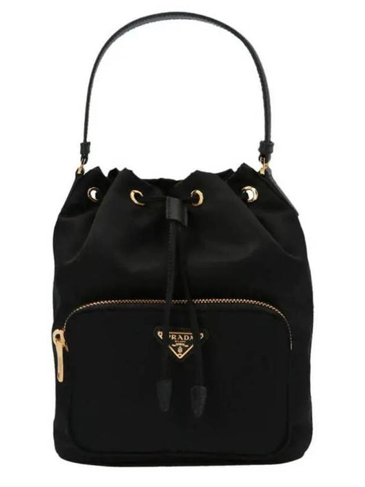 Duet Re-Nylon Bucket Bag Black - PRADA - BALAAN 2