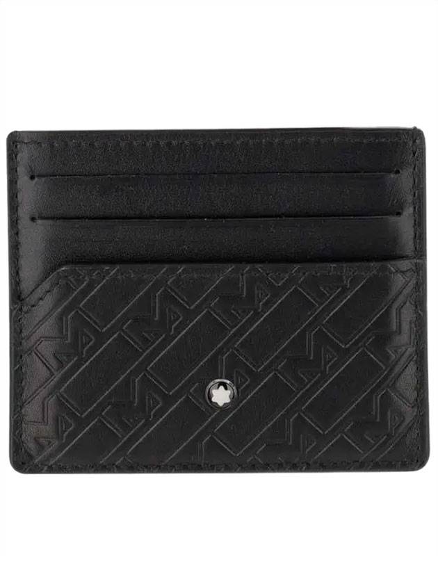 Men's Logo Card Wallet Black - MONTBLANC - BALAAN.