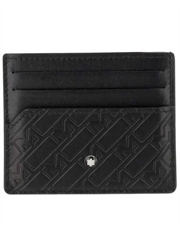 Men's Logo Card Wallet Black - MONTBLANC - BALAAN.