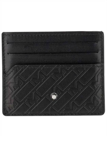 Men's Logo Card Wallet Black - MONTBLANC - BALAAN 1