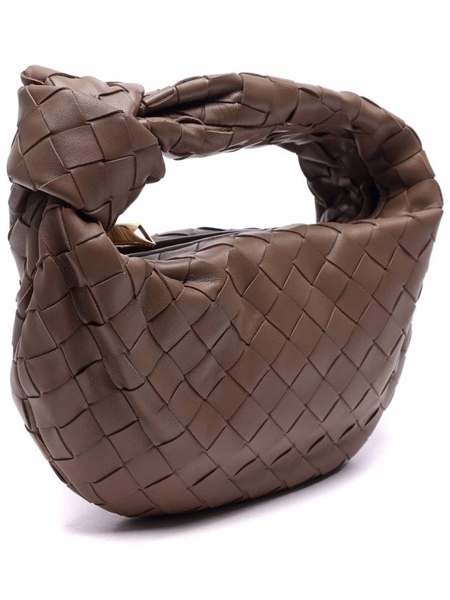 Jodie Intrecciato Small Tote Bag Light Brown - BOTTEGA VENETA - BALAAN 4