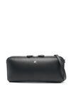 Baguette Cloud Leather Shoulder Bag Black - COURREGES - BALAAN 1