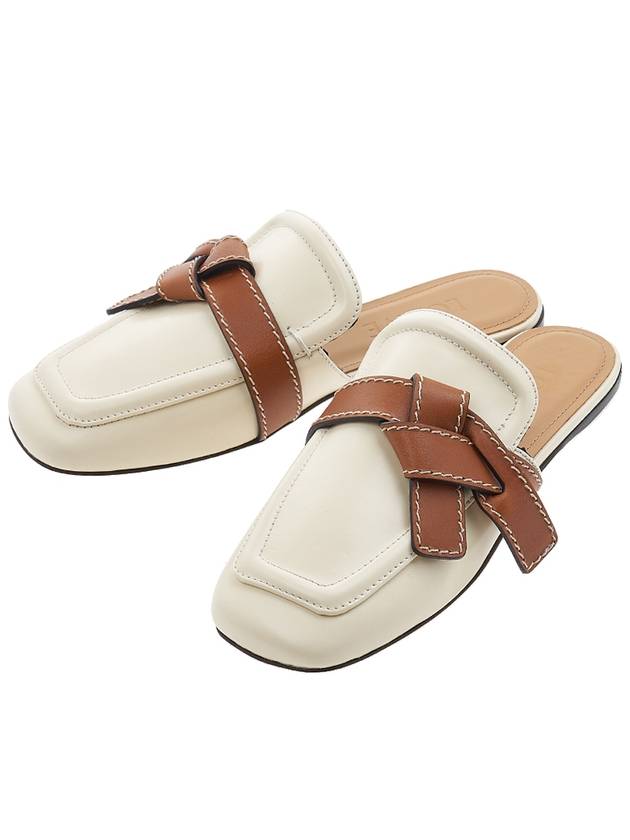 Gate Flat Leather Mule Tan Milk - LOEWE - BALAAN 2