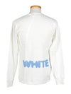 Spray Logo Print Long Sleeve T-Shirt White - OFF WHITE - BALAAN 4