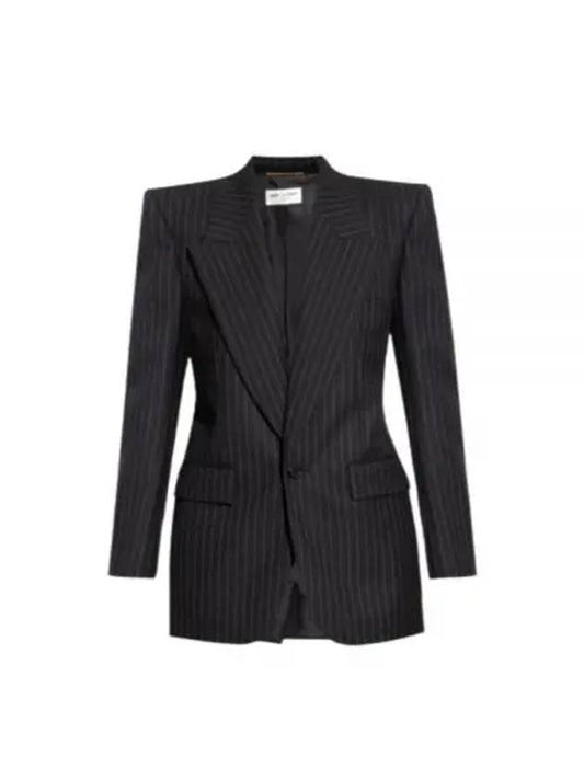 striped wool jacket - SAINT LAURENT - BALAAN 2