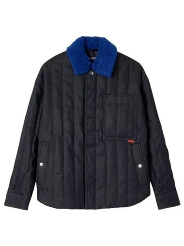 Shearling padded over jacket dark denim - SUNNEI - BALAAN 1