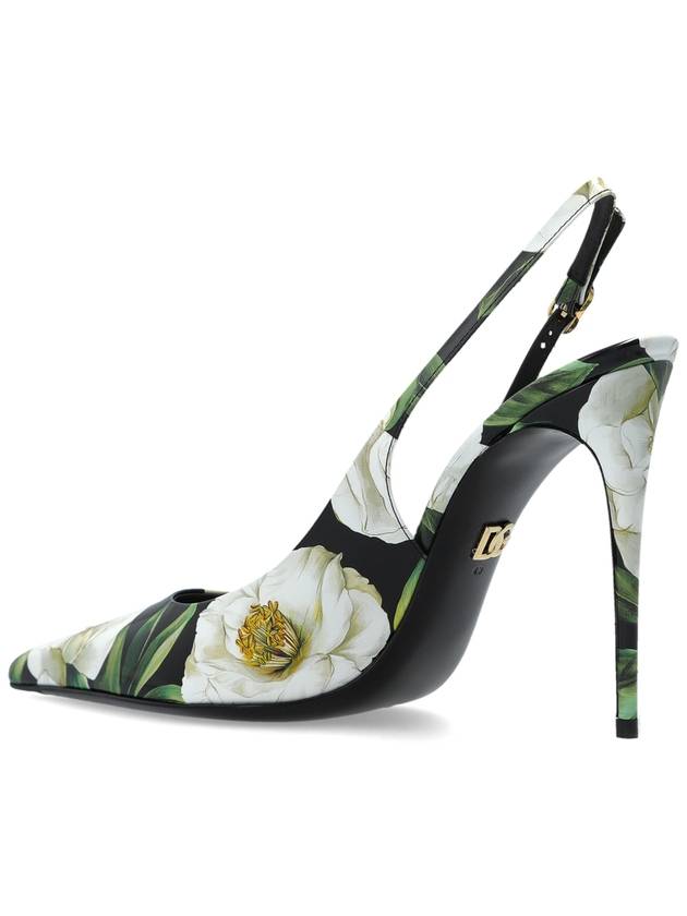 Dolce & Gabbana Heeled Shoes With Floral Motif, Women's, Multicolour - DOLCE&GABBANA - BALAAN 5