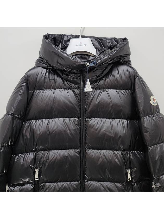 Women s Logo Patch BIRON Down Padded Short Jacket Black 1A00091 597WN 999 - MONCLER - BALAAN 3