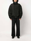 Shearling Collar Bomber Jacket Black - ACNE STUDIOS - BALAAN 3