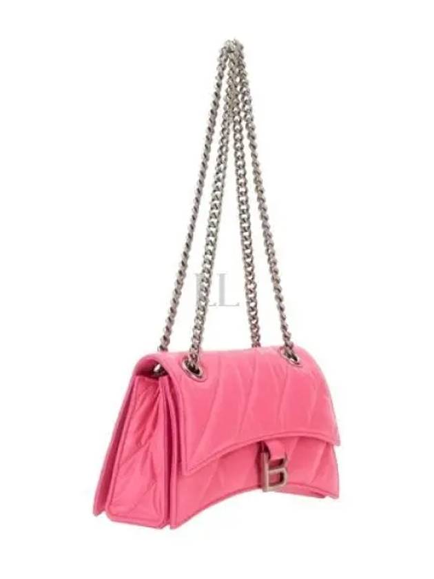 Crush Chain Shoulder Bag Pink - BALENCIAGA - BALAAN 2