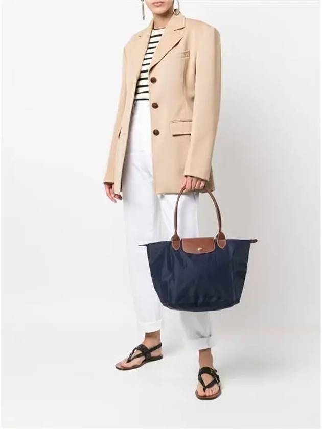 Le Pliage Original Medium Tote Bag Navy - LONGCHAMP - BALAAN 3