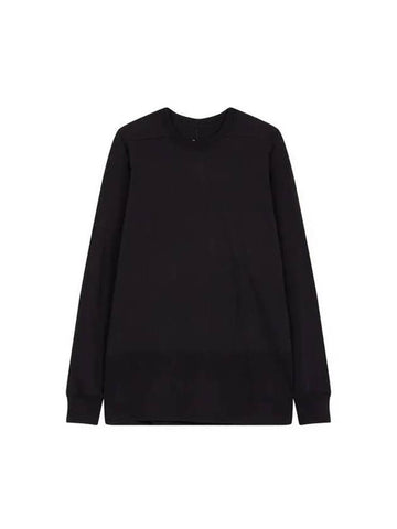 MEN Long Sleeve Crew Neck T Shirt Black - RICK OWENS - BALAAN 1