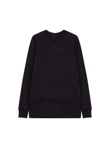 MEN Long Sleeve Crew Neck T Shirt Black - RICK OWENS - BALAAN 1