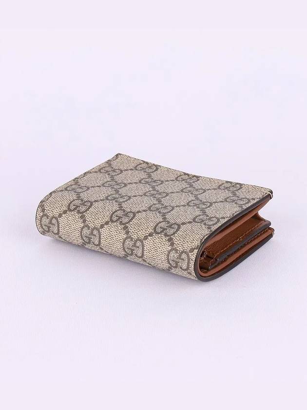 GG Supreme Canvas Half Wallet Beige - GUCCI - BALAAN 5