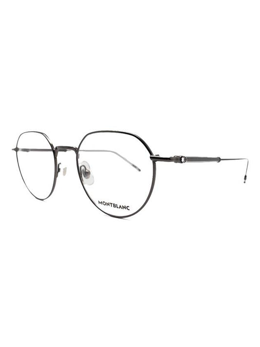 Eyewear Round Metal Eyeglasses Ruthenium - MONTBLANC - BALAAN 1