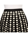 Viscose Jacquard Mini Pleated Skirt Black - TORY BURCH - BALAAN 8