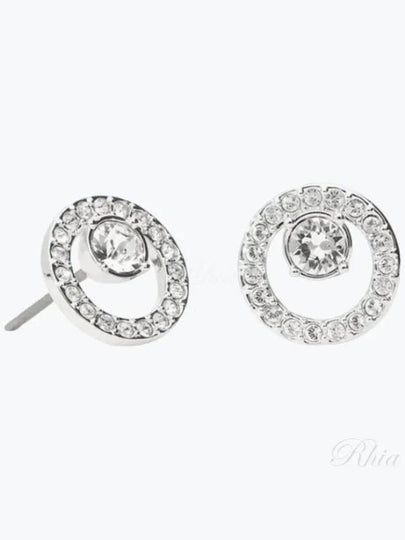 Constella Stud Earrings Silver - SWAROVSKI - BALAAN 2