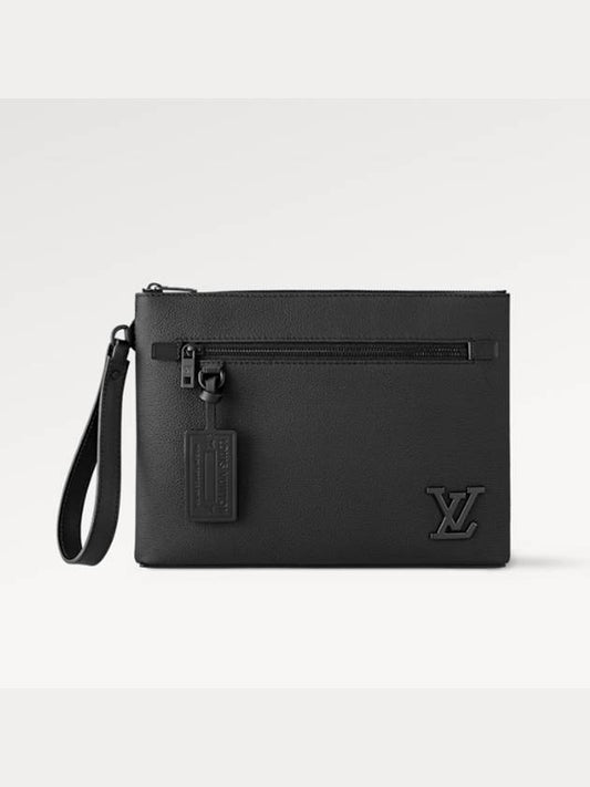 Louis Vuitton Lv Aerogram Ipad Clutch Bag Black - LOUIS VUITTON - BALAAN 2