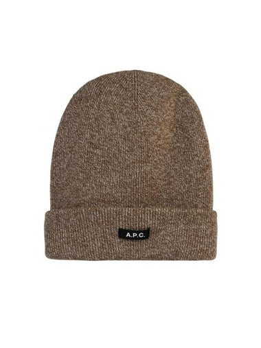 Autumn Wool Beanie Heather Chestnut Brown - A.P.C. - BALAAN 1