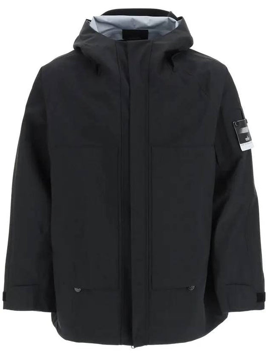 Shadow Gore-Tex Opark Re-Nylon Hooded Jacket Black - STONE ISLAND - BALAAN 1