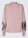 Heart Print Chunky Knit Sweater A60552 - ACNE STUDIOS - BALAAN 4