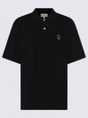 Bold Fox Head Patch Oversized Polo Shirt Black - MAISON KITSUNE - BALAAN 2