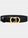 C'est 20MM Leather Belt Black - DIOR - BALAAN 3