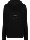 Signature Logo Hooded Top Black - SAINT LAURENT - BALAAN 2