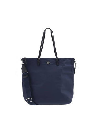 Virginia Nylon Tote Bag Navy - TORY BURCH - BALAAN 1