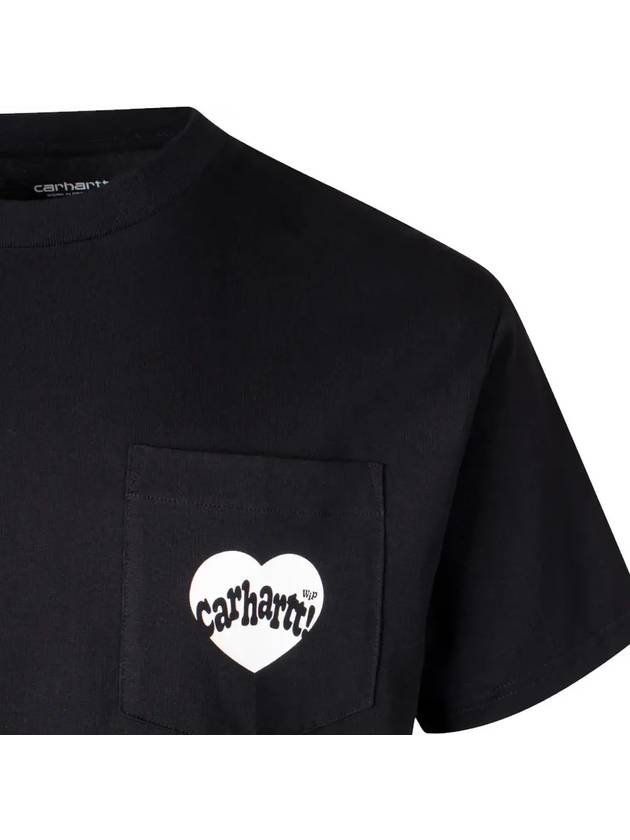 Amour Pocket T Shirt Black I033675 0D2XX - CARHARTT - BALAAN 4