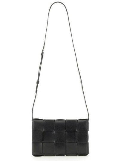 Urban Leather Crossbody Cassette Black Silver - BOTTEGA VENETA - BALAAN 2