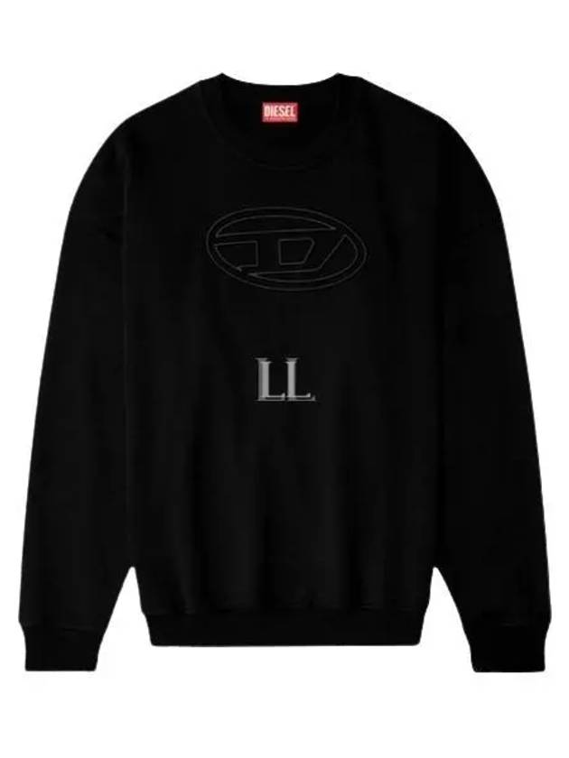 S Smart Bigoval Sweatshirt Black - DIESEL - BALAAN 2