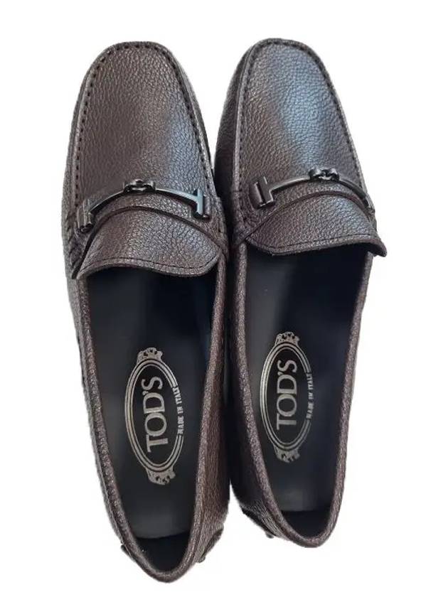 Fine DubT Fine City Gomino Leather Driving Shoes Gray - TOD'S - BALAAN.