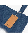 Lou Logo Denim Tote Bag Washed Indigo - A.P.C. - BALAAN 4