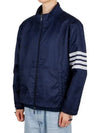 4 Bar Stripe Ripstop Zip-up Jacket Blue - THOM BROWNE - BALAAN 2