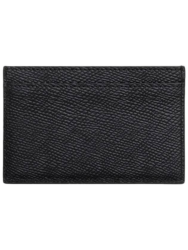 Logo Grain Card Wallet Black - CELINE - BALAAN 4