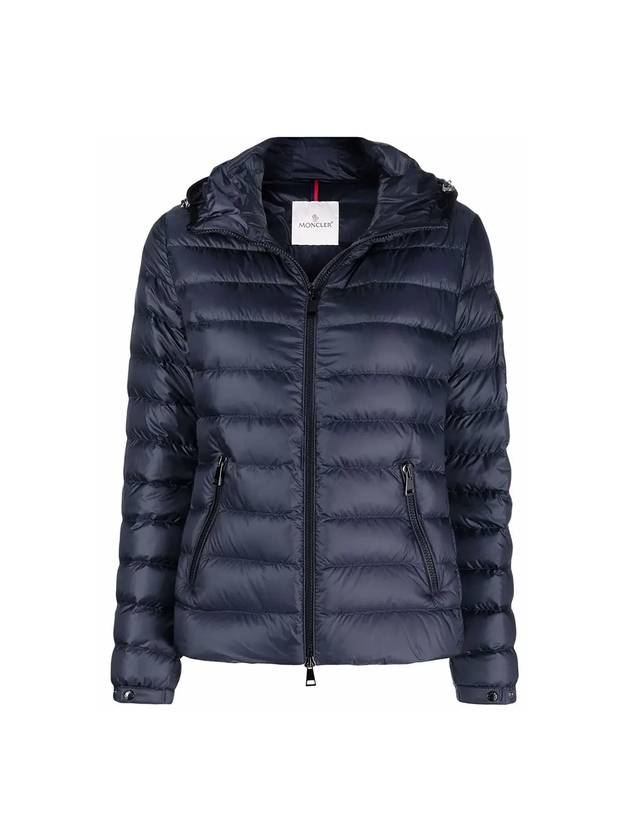 Women's BLES Hooded Lightweight Padded Night Blue - MONCLER - BALAAN.