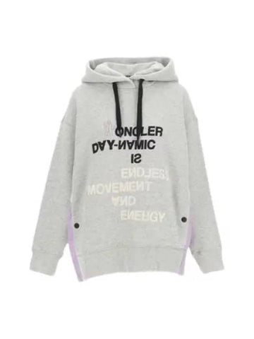 104273 Logo Hoodie 8G00011 899RH 910 - MONCLER - BALAAN 1