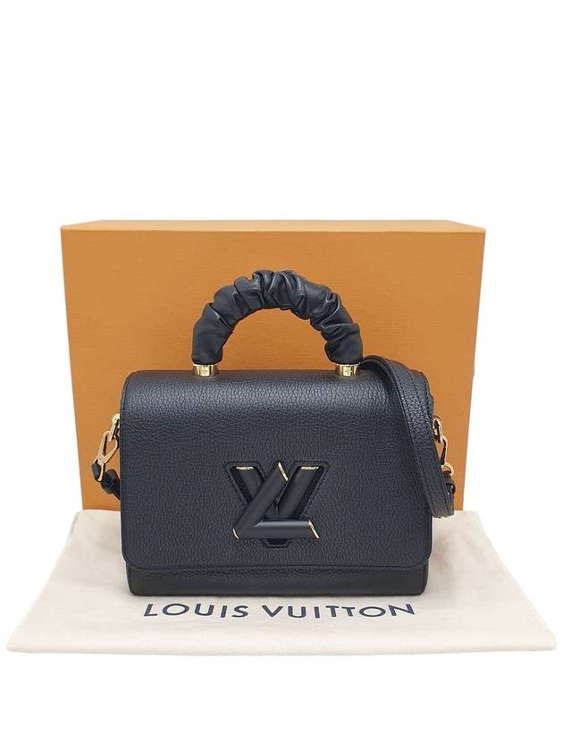 M58688 Black Taurillon Leather Top Handle Twist MM Shoulder Bag - LOUIS VUITTON - BALAAN 10