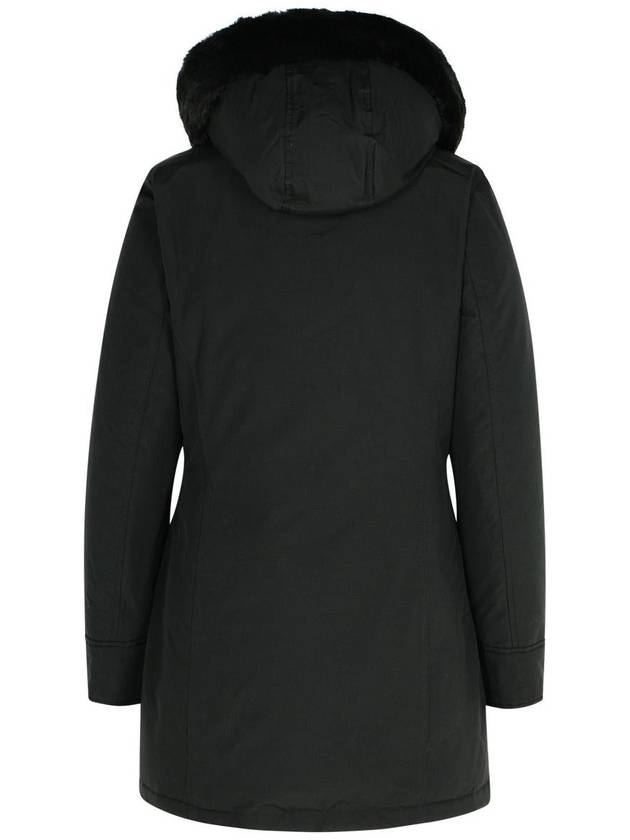 Woolrich 'Beaker' Black Cotton Blend Parka - WOOLRICH - BALAAN 3