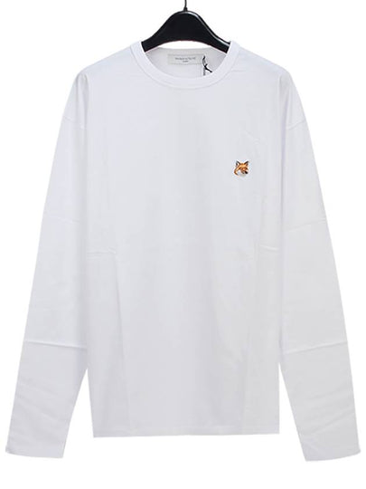 Fox Head Patch Regular Long Sleeve T-Shirt White - MAISON KITSUNE - BALAAN 2