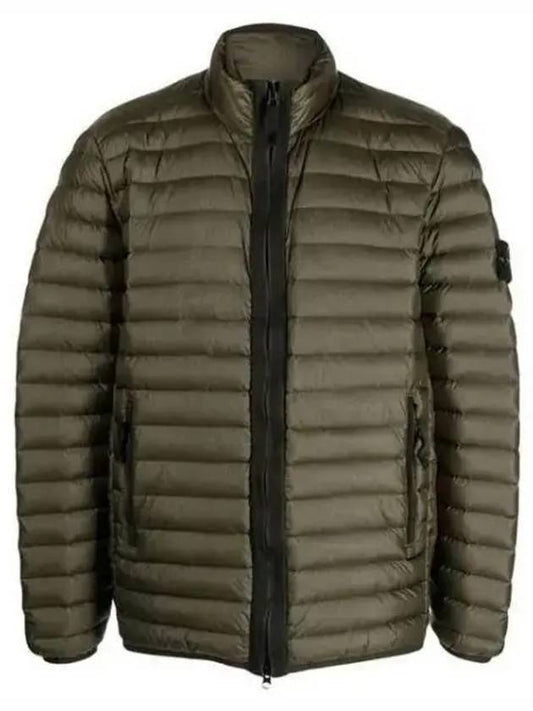 Men's Wappen Patch Padded Jacket Khaki - STONE ISLAND - BALAAN 2