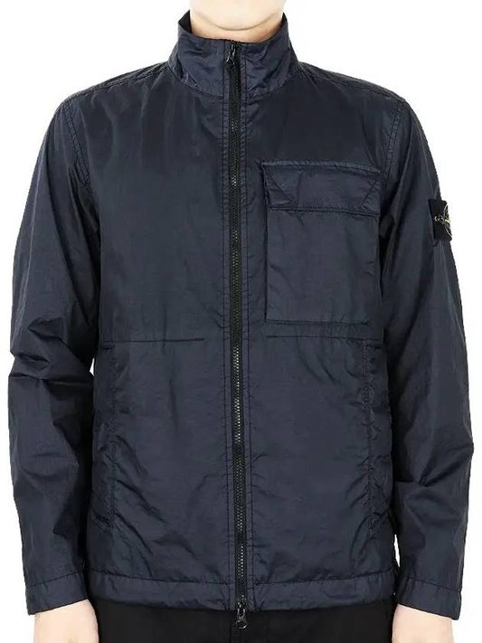 Men's Waffen Patch Membrana 3L TC Nylon Jacket Navy - STONE ISLAND - BALAAN 2