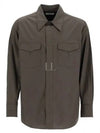 Western Poplin Long Sleeve Shirt Espresso - LEMAIRE - BALAAN 2