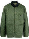 Kenning Quilting  Logo Patch Jacket Green - BARBOUR - BALAAN 2